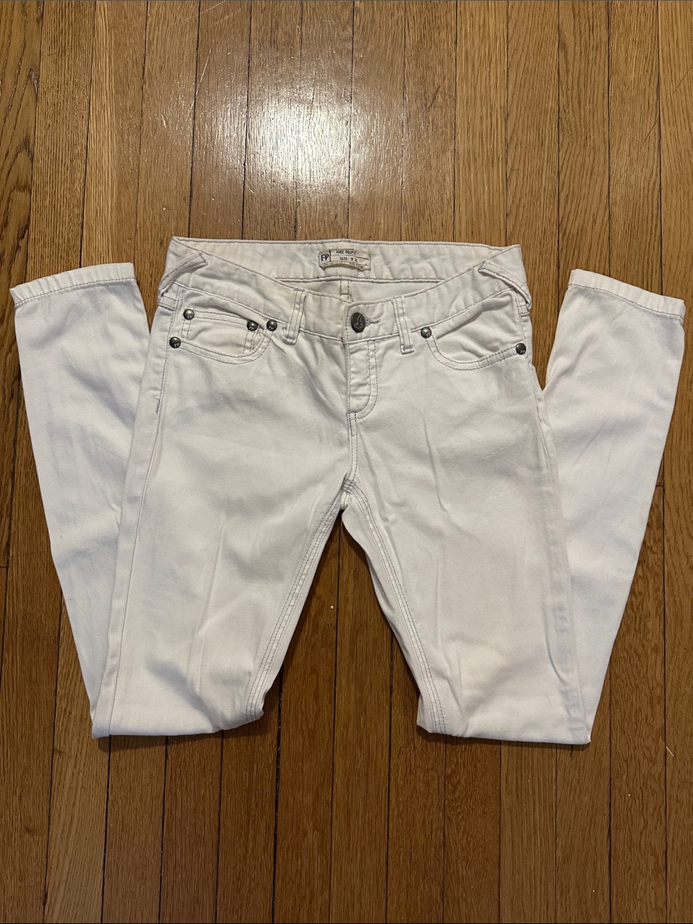 Free People White Skinny Jeggings